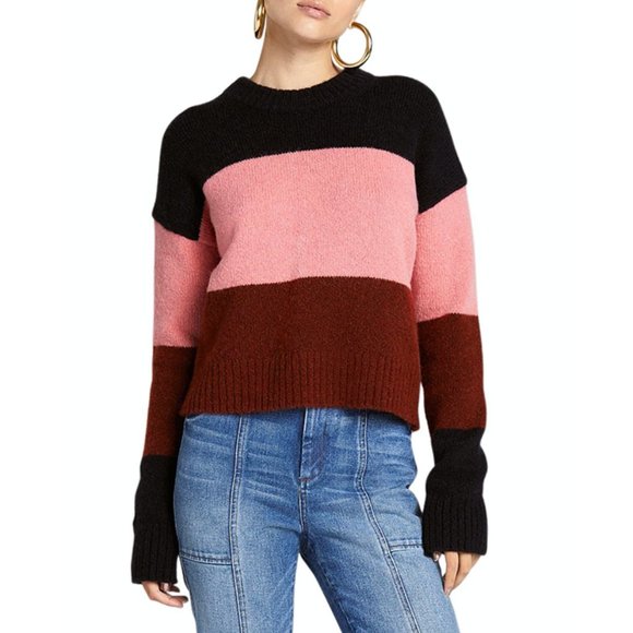 A.L.C. Sweaters - A.L.C. Morrison Alpaca-Blend Color-Block Sweater